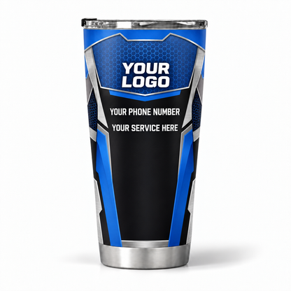 ROMC02B personalized tumbler 20oz back product mockup
