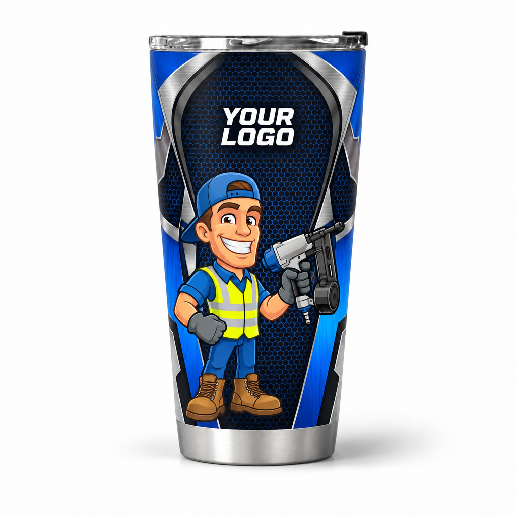 ROMC02B personalized tumbler 20oz front product mockup
