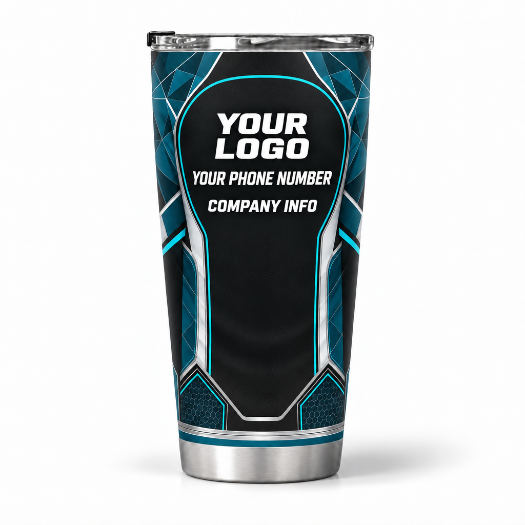 SJS001 personalized tumbler 20oz back product mockup