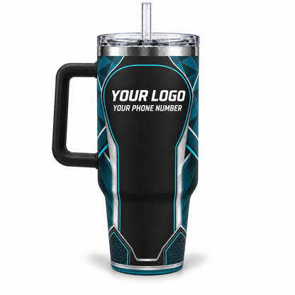 SJS001 personalized tumbler 40oz back product mockup