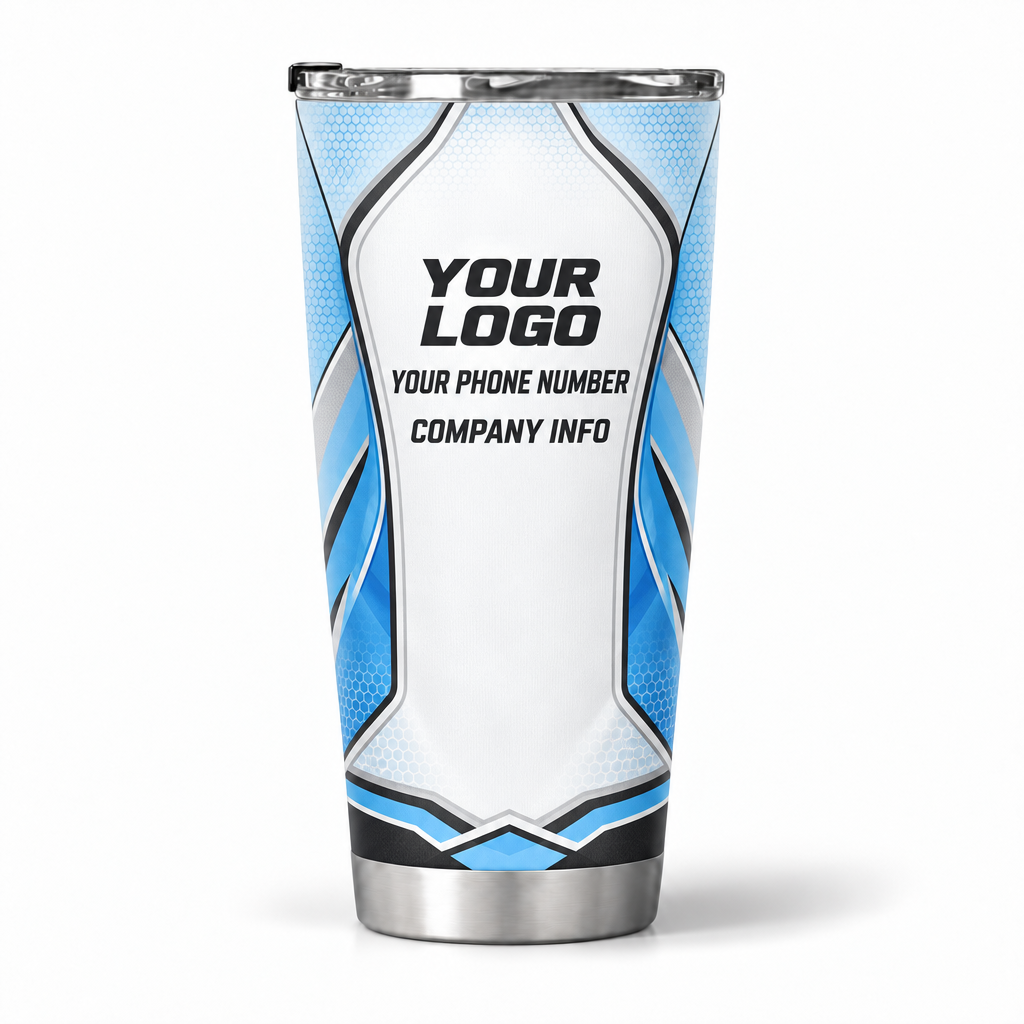 SJS003 personalized tumbler 20oz back product mockup