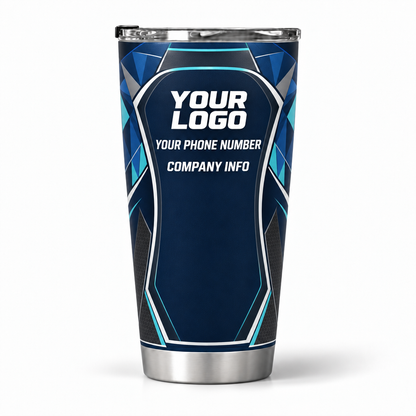 SJS005 personalized tumbler 20oz back product mockup