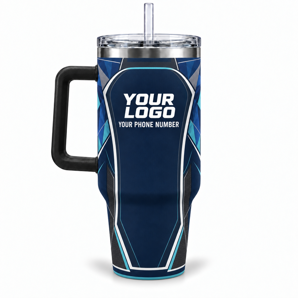SJS005 personalized tumbler 40oz back product mockup