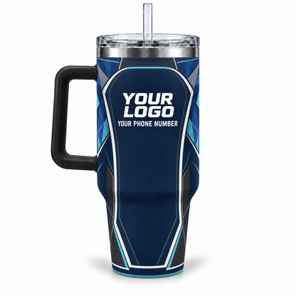 SJS005 personalized tumbler 40oz back product mockup