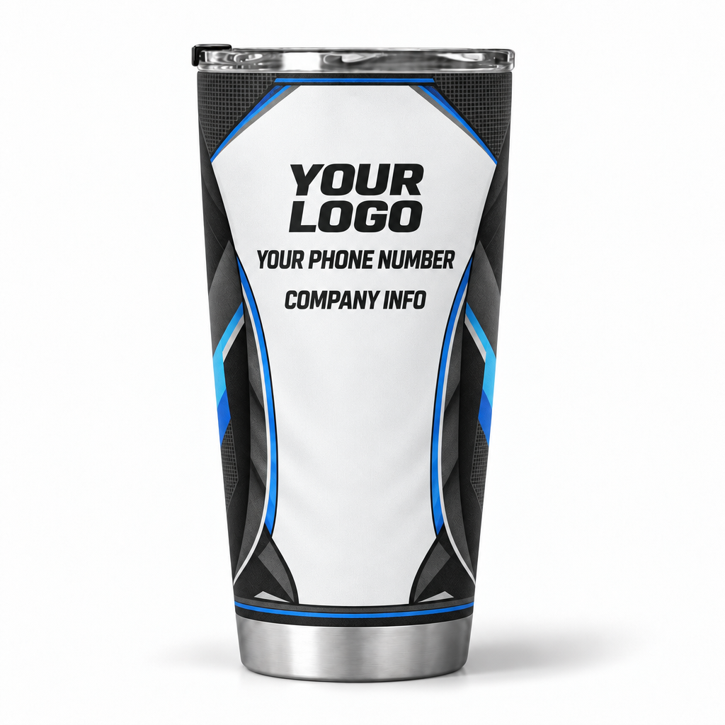 SJS012 personalized tumbler 20oz back product mockup