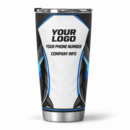SJS012 personalized tumbler 20oz back product mockup