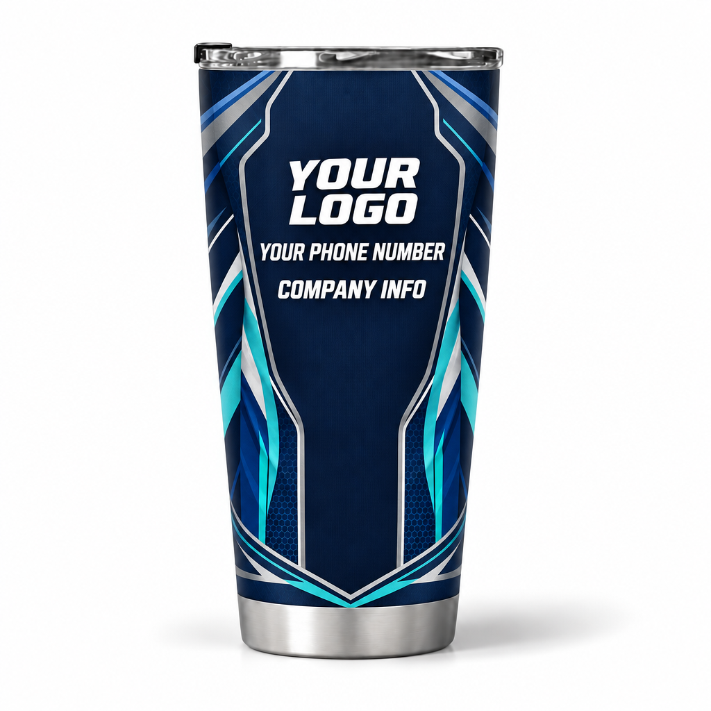 SJS014 personalized tumbler 20oz back product mockup
