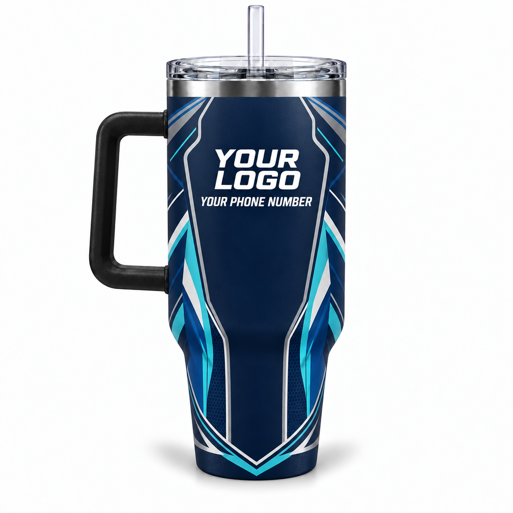 SJS014 personalized tumbler 40oz back product mockup