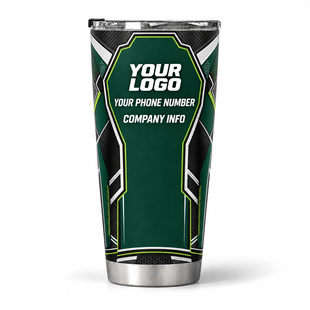 SJS017 personalized tumbler 20oz back product mockup