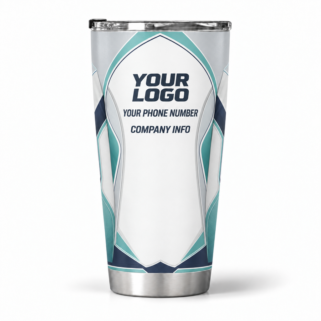 SJS018 personalized tumbler 20oz back product mockup