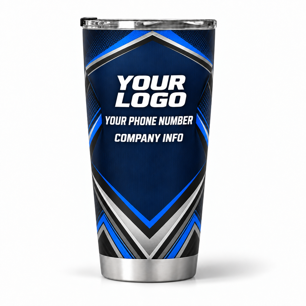 SJS021 personalized tumbler 20oz back product mockup