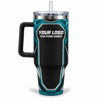 SJS022 personalized tumbler 40oz back product mockup
