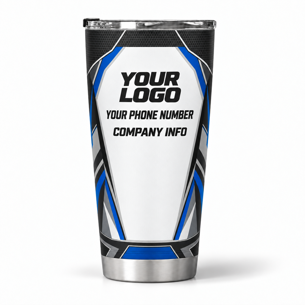 SJS025 personalized tumbler 20oz back product mockup
