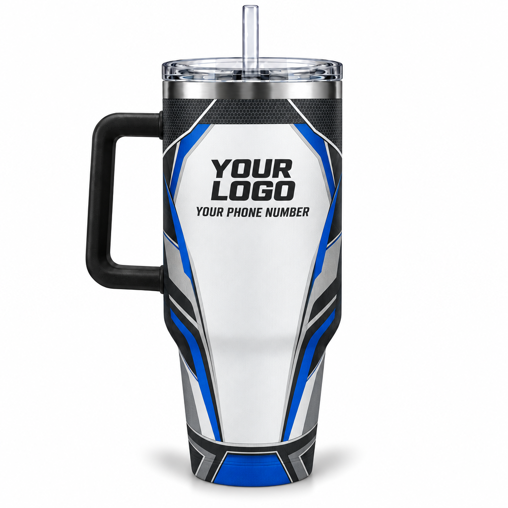 SJS025 personalized tumbler 40oz back product mockup