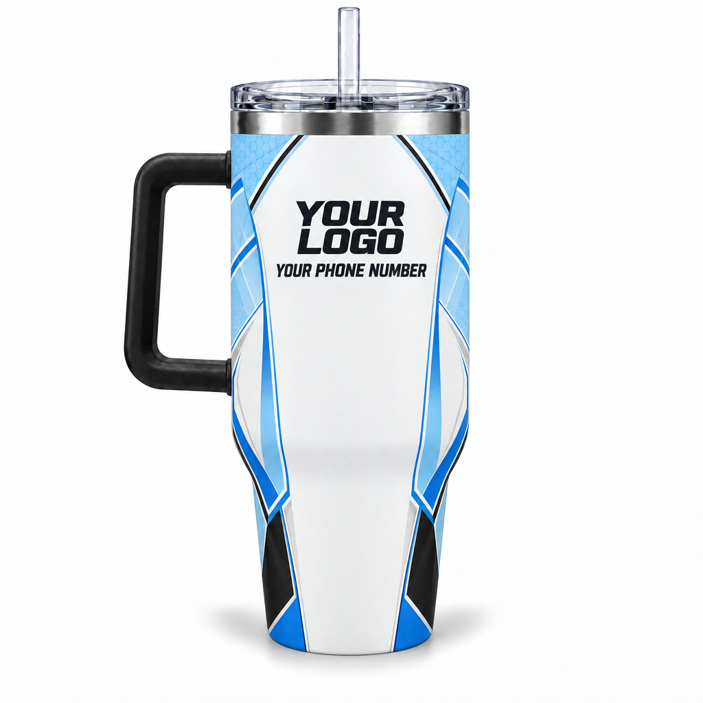 SJS026 personalized tumbler 40oz back product mockup