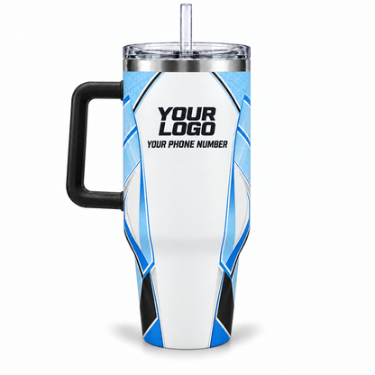SJS026 personalized tumbler 40oz back product mockup