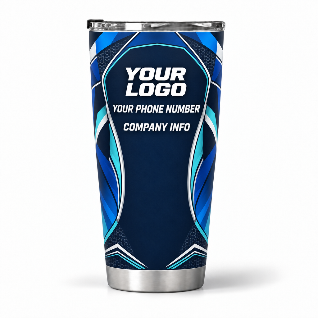SJS028 personalized tumbler 20oz back product mockup
