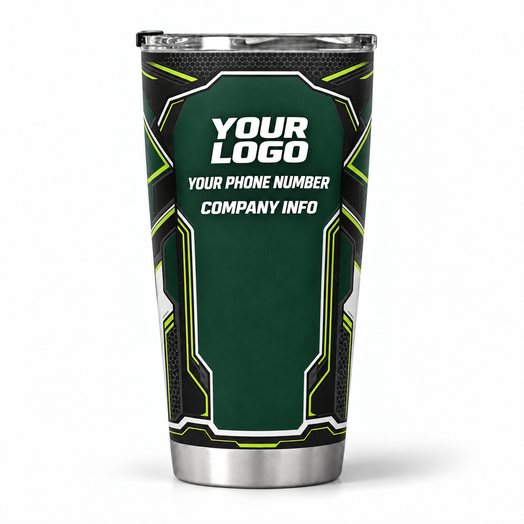 SJS030 personalized tumbler 20oz back product mockup