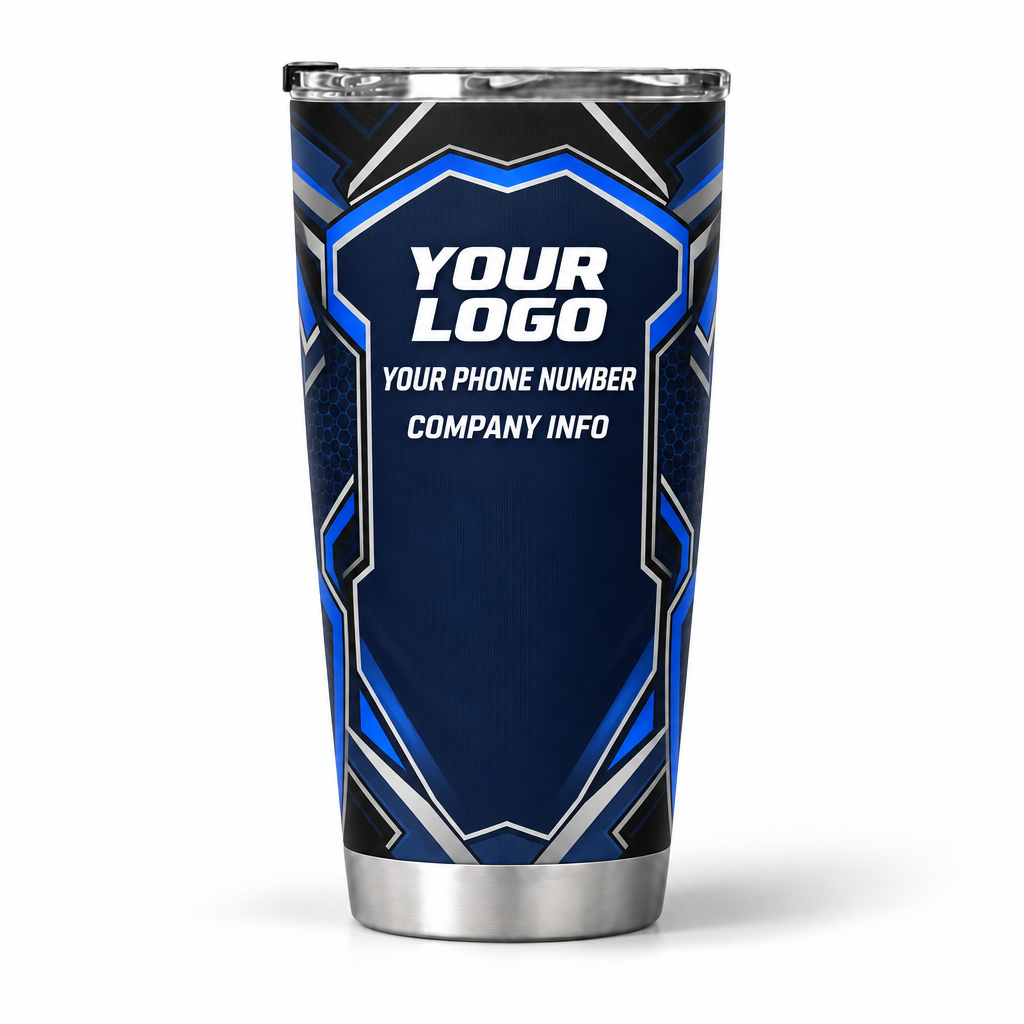 SJS033 personalized tumbler 20oz back product mockup