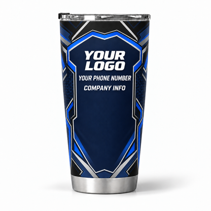 SJS033 personalized tumbler 20oz back product mockup
