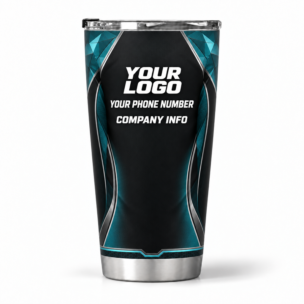 SJS034 personalized tumbler 20oz back product mockup
