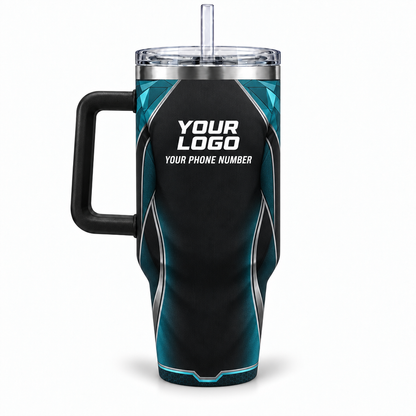 SJS034 personalized tumbler 40oz back product mockup
