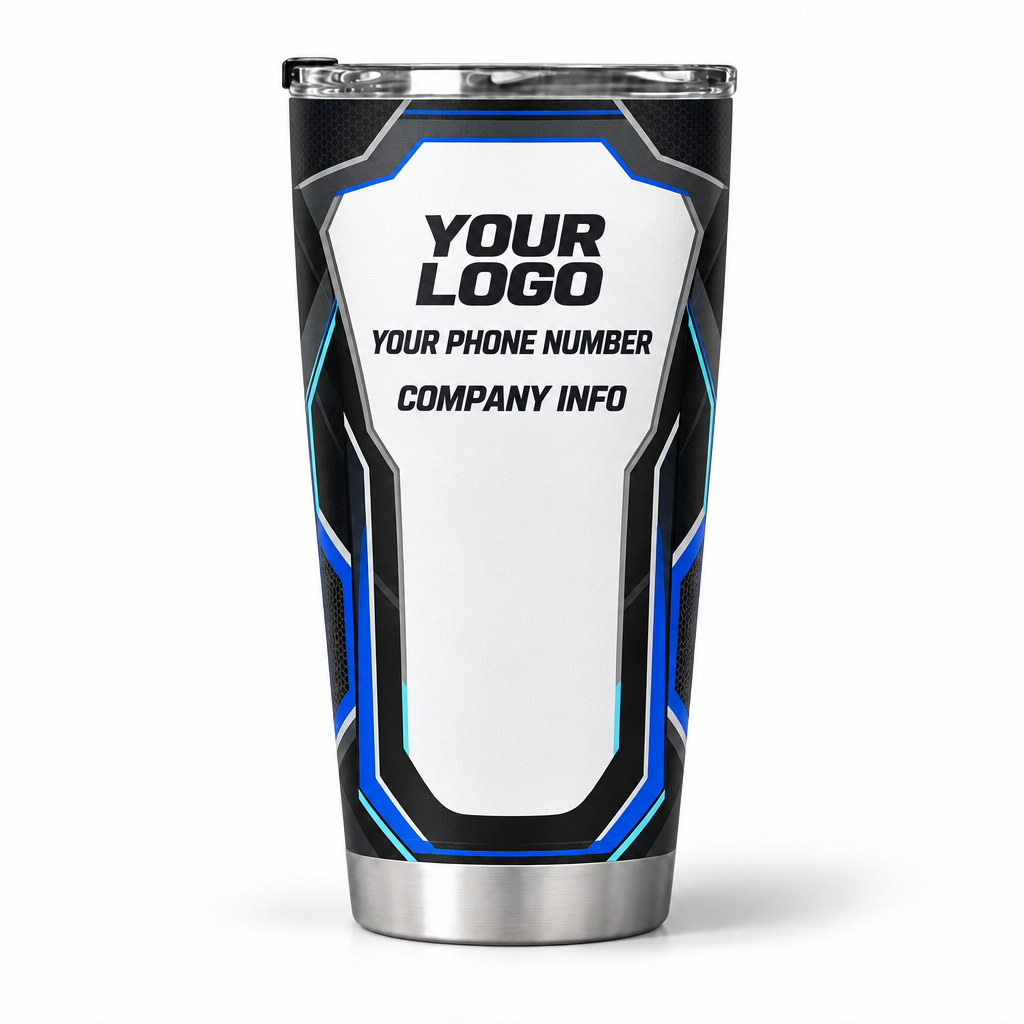 SJS035 personalized tumbler 20oz back product mockup