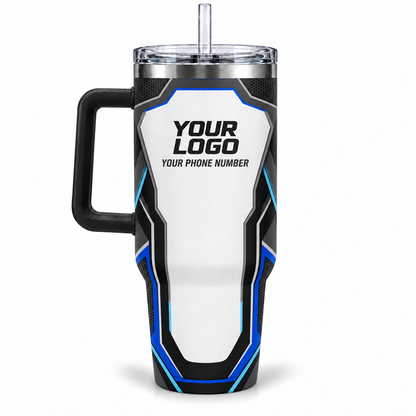 SJS035 personalized tumbler 40oz back product mockup