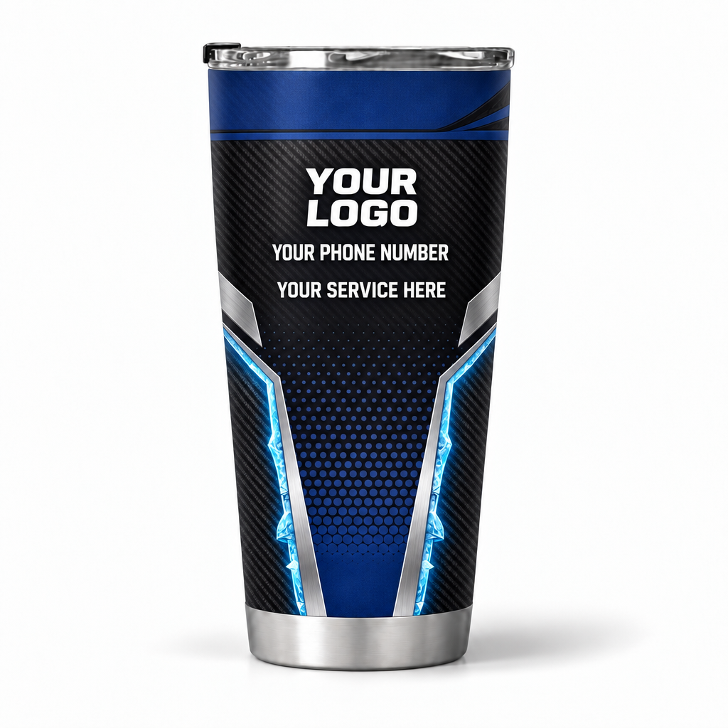 USP00B personalized tumbler 20oz back product mockup