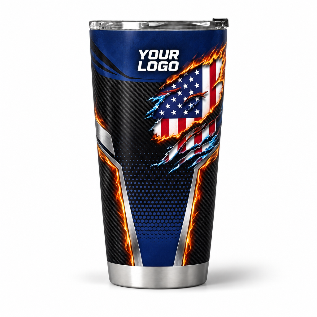 USP00B personalized tumbler 20oz front product mockup