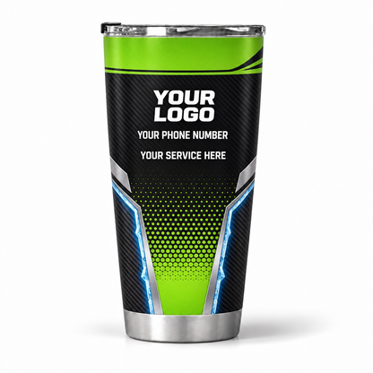 USP00L personalized tumbler 20oz back product mockup