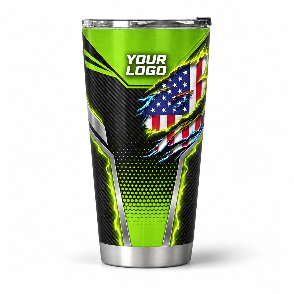USP00L personalized tumbler 20oz front product mockup