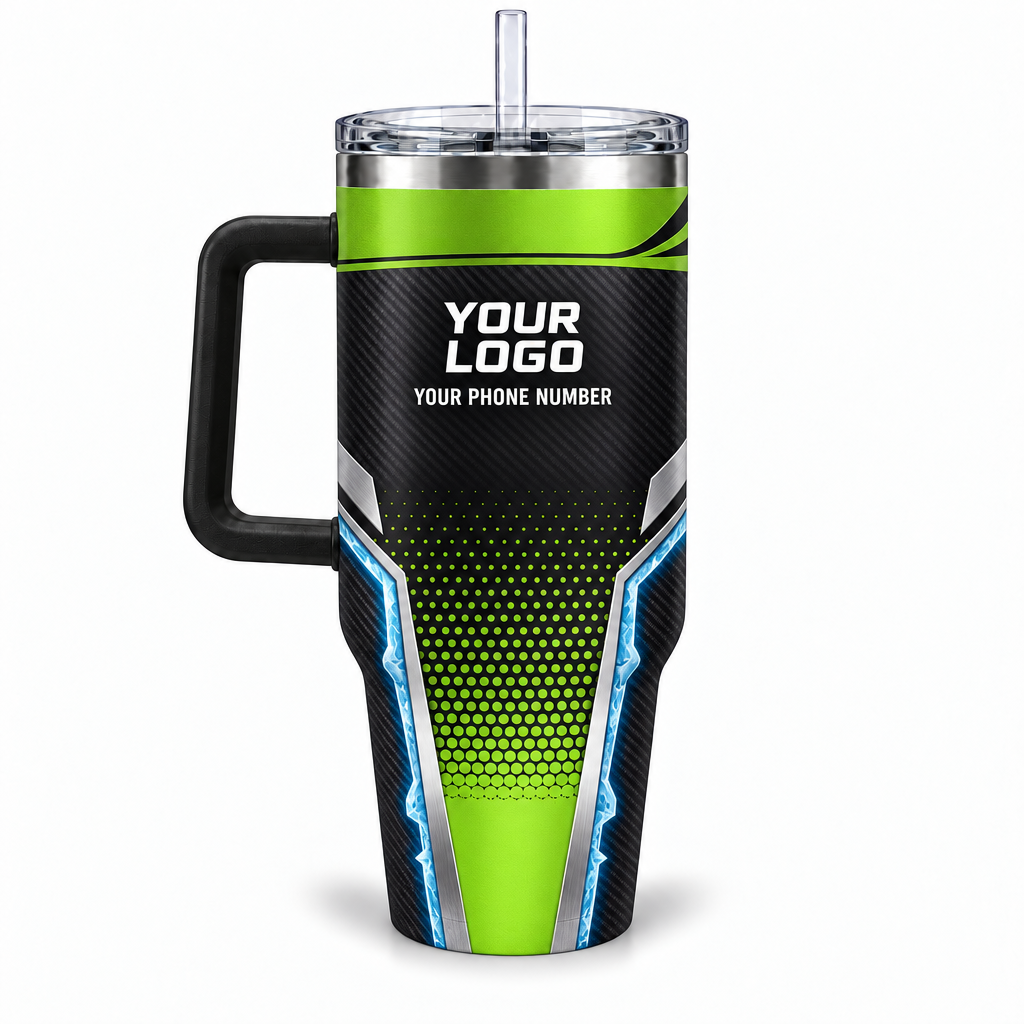 USP00L personalized tumbler 40oz back product mockup