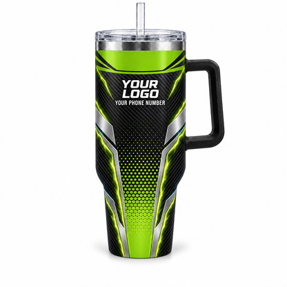 USP00L personalized tumbler 40oz front product mockup