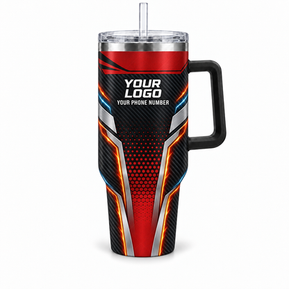 USP00R personalized tumbler 40oz front product mockup