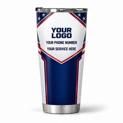 USP01 personalized tumbler 20oz back product mockup