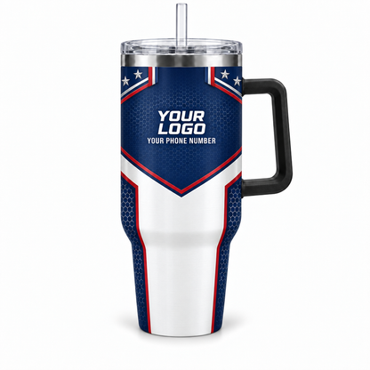 USP01 personalized tumbler 40oz front product mockup