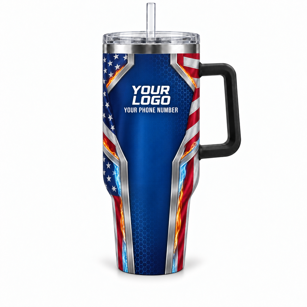 USP02 personalized tumbler 40oz front product mockup