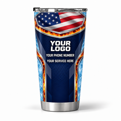 USP03 personalized tumbler 20oz back product mockup