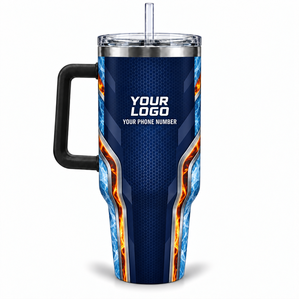 USP03 personalized tumbler 40oz back product mockup