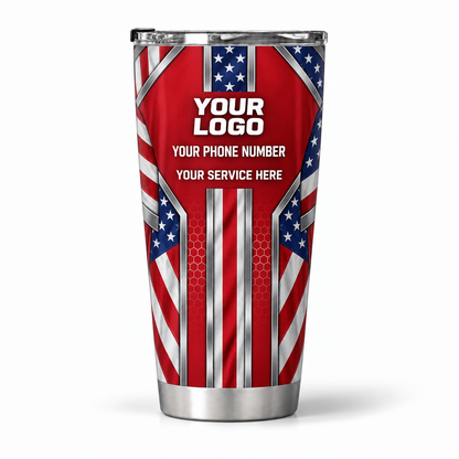 USP04 personalized tumbler 20oz back product mockup