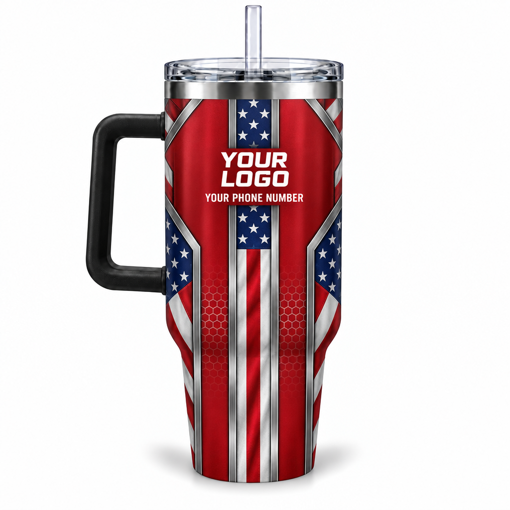 USP04 personalized tumbler 40oz back product mockup