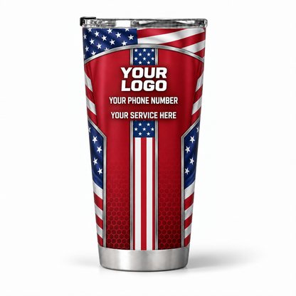 USP05 personalized tumbler 20oz back product mockup