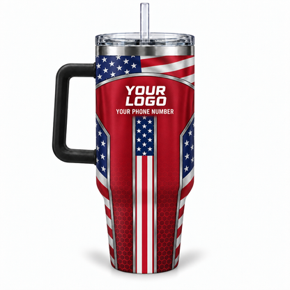 USP05 personalized tumbler 40oz back product mockup