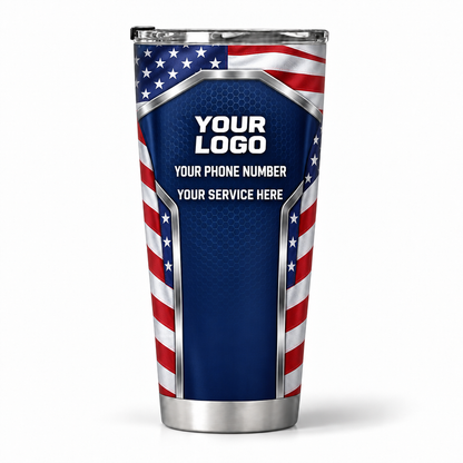 USP06 personalized tumbler 20oz back product mockup