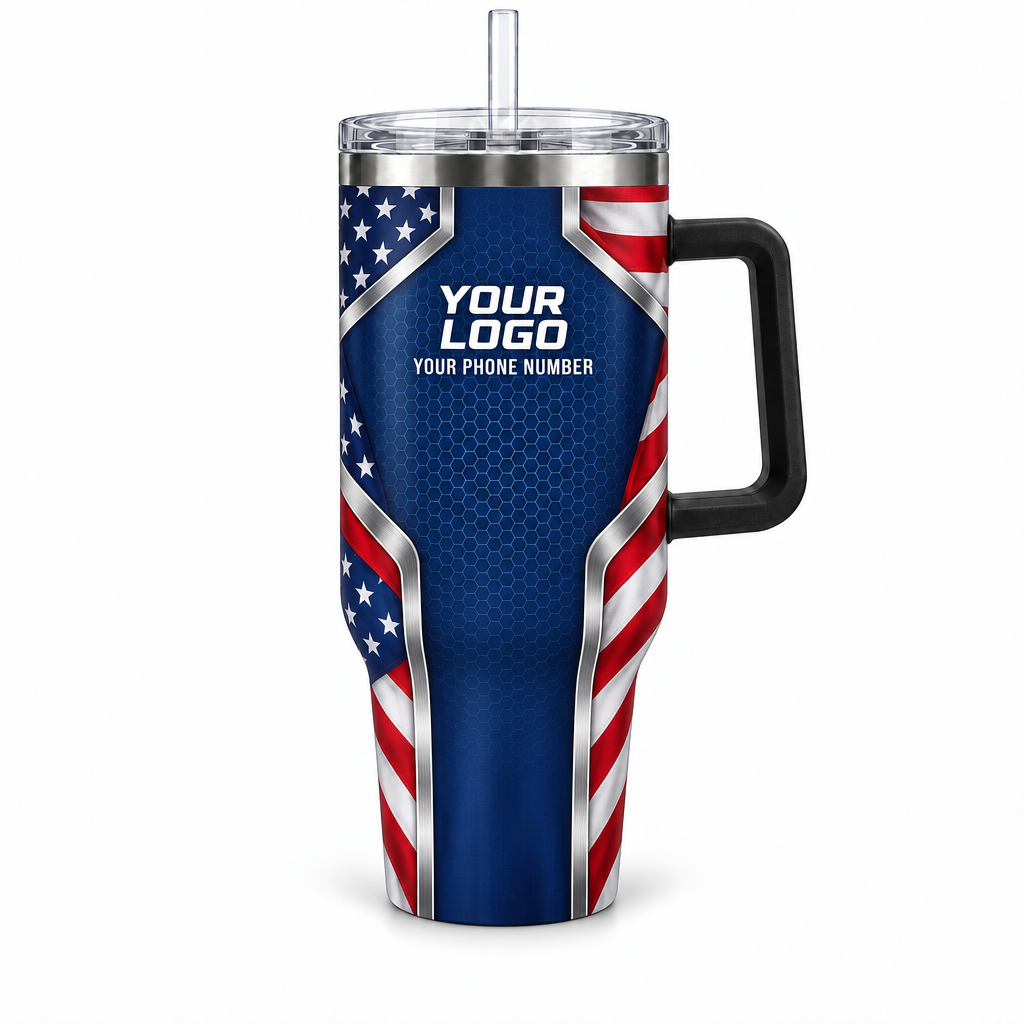 USP06 personalized tumbler 40oz front product mockup
