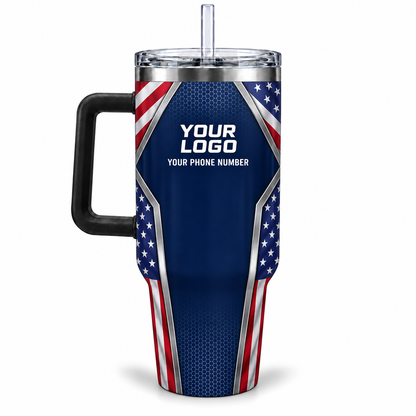 USP08 personalized tumbler 40oz back product mockup