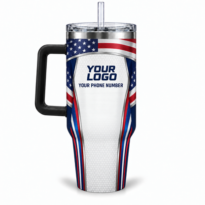 USP09 personalized tumbler 40oz back product mockup