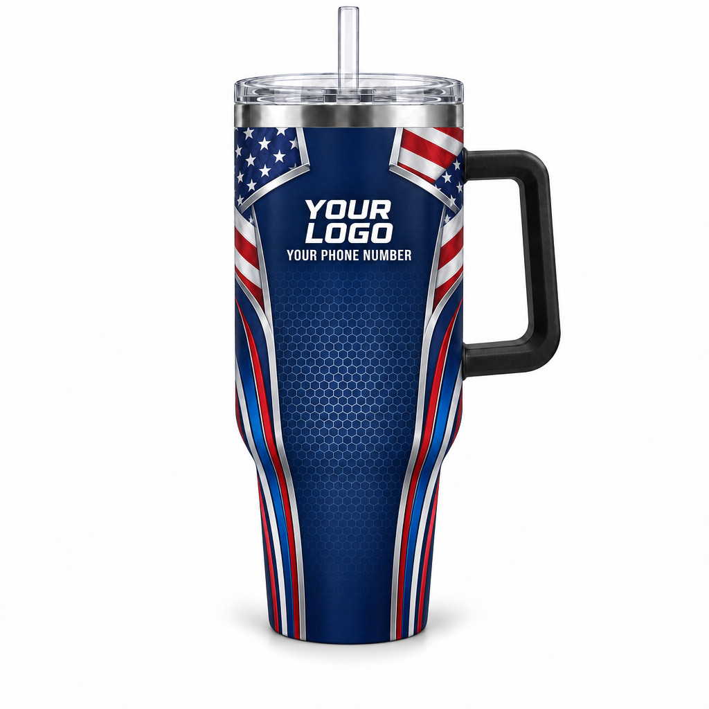USP09 personalized tumbler 40oz front product mockup