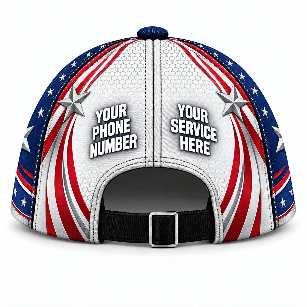 USP10 personalized cap back product mockup